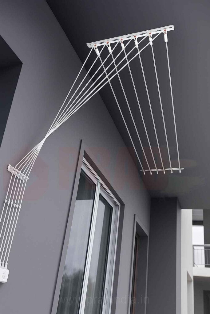 ceiling clothes drying hanger for balcony