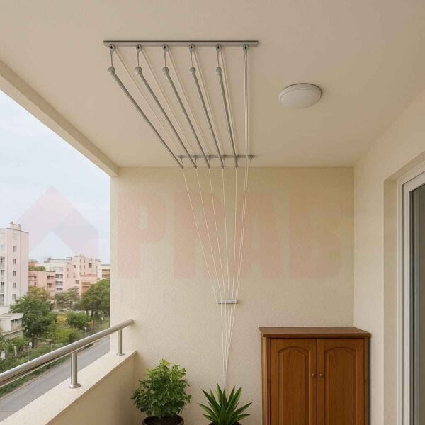 ceiling clothes drying hanger for balcony