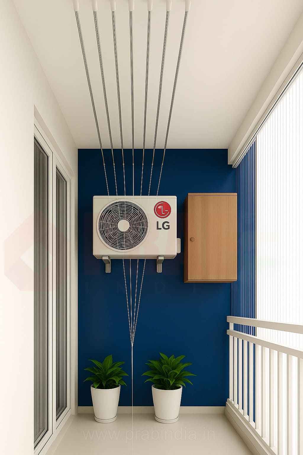 ceiling clothes drying hanger for balcony