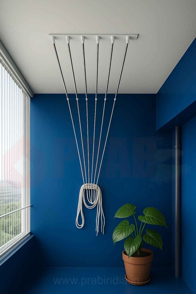 ceiling clothes drying hanger for balcony