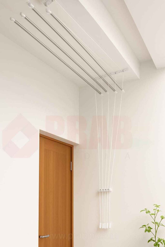 ceiling clothes drying hanger for balcony