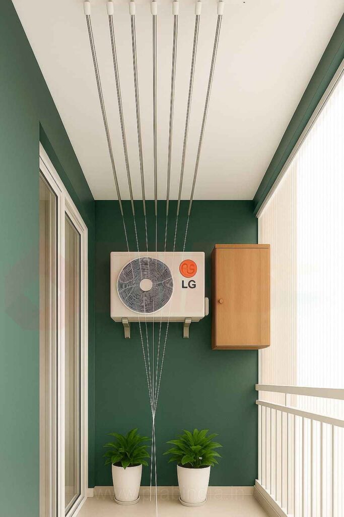 ceiling clothes drying hanger for balcony